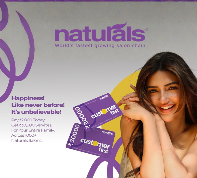 Customer First Offer | ₹2,000 EMI x 9 Months | Naturals Salon